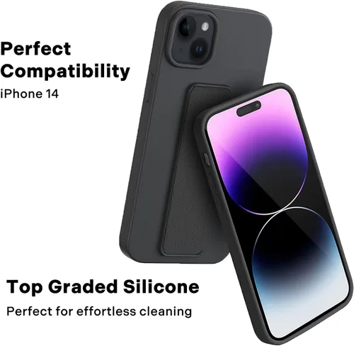 Vista 2 de Phone Loops - Funda para iPhone 14 Plus con soporte y correa de agarre, teléfono sase con soporte plegable y soporte de correa de agarre, funda