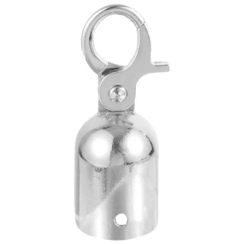 Vista 10 de Uonlytech Gancho de cuerda de terciopelo de repuesto de aleación de aluminio para control de multitudes, gancho de barrera de seguridad para Dorado