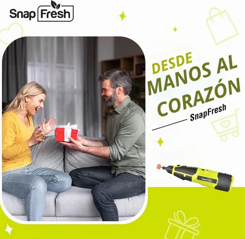 Vista 9 de SnapFresh Kit de herramientas rotativas inalámbricas de 12 V con eje