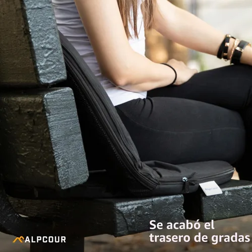 Vista 8 de Alpcour Asiento plegable para estadio – Silla de lujo reclinable impermeable para campamento al aire libre para gradas – Los mejores asientos de 6
