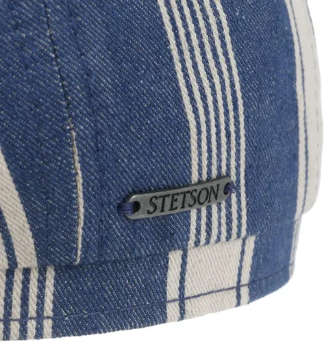 Vista 5 de Stetson Hatteras Twotone Stripes - Gorra plana para hombre, fabricada en Alemania