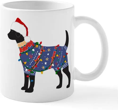 Vista 35 de CafePress Black Lab Mug Taza de café de cerámica de 11 oz (11.0 fl oz)