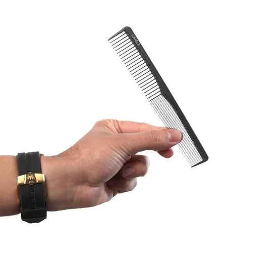Vista 2 de L3 Juego de peine de carbono - Calidad profesional de peluquería y peluquería - Barbería y peluquería