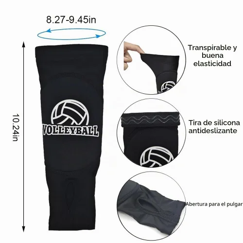 Vista 2 de Regalos de voleibol para adolescentes y niñas, accesorios de voleibol para jóvenes, rodilleras de voleibol y bolsa con cordón