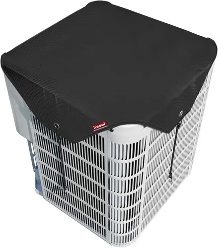 Vista 11 de 28 x 28 Cubiertas de Aire Acondicionado para Exterior con Soporte de Cubierta, Cubierta de CA Resistente al Agua de 600D, Cubiertas de Condensedor