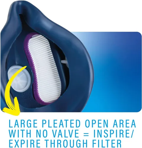 Vista 3 de GVS ELIPSE P100 Elastomeric Half Mask with Source Control with Replaceable and Reusable Filters Included