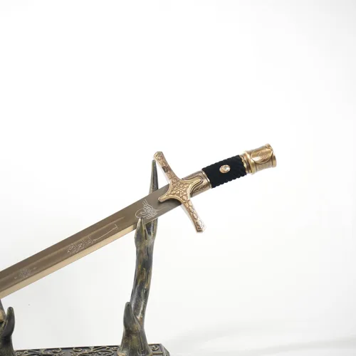 Vista 2 de Espada otomana/Kilij del conquistador/Espada otomana personalizada hecha a mano con vaina