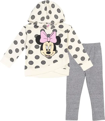 Vista 4 de Disney - Sudadera con capucha y leggings de vellón con diseño de Minnie Mouse