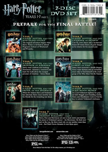 Vista 2 de Harry Potter Years 1-7 Part 1 Gift Set