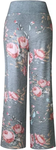 Vista 6 de Women Pants Neartime Print Loose Casual Pants American Flag Drawstring Wide Leggings
