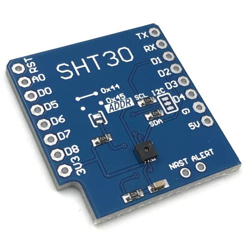Vista 3 de DEVMO SHT30 Medición de temperatura y humedad I2C Shield compatible con WeMos D1 Mini por Envistia Mall