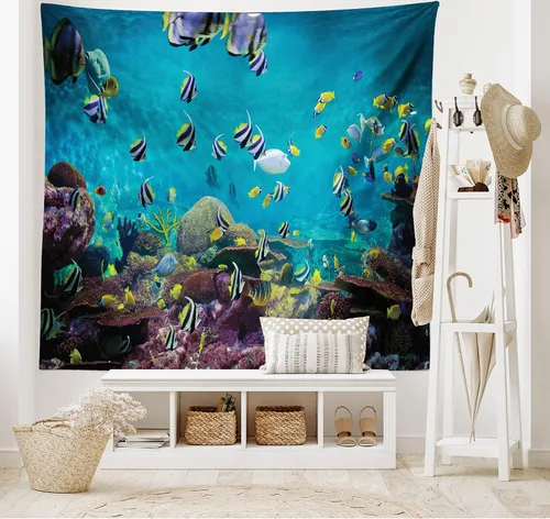 Vista 49 de Lunarable Tapiz de los años 90, historia inspirada en el arte pop, ilustración temática de baile de celebración, decoración de tela para colgar