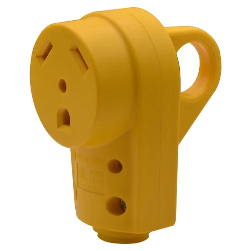 Vista 10 de NEMA 14-50R - Enchufe RV de 50 amperios, enchufe hembra de repuesto resistente de 125/250 V con mango de agarre ergonómico para RV, cámper