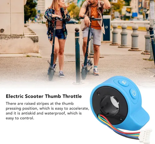 Vista 4 de Dilwe Acelerador de pulgar para scooter eléctrico, acelerador de pulgar sensible, control de velocidad, acelerador de dedo para scooter eléctrico