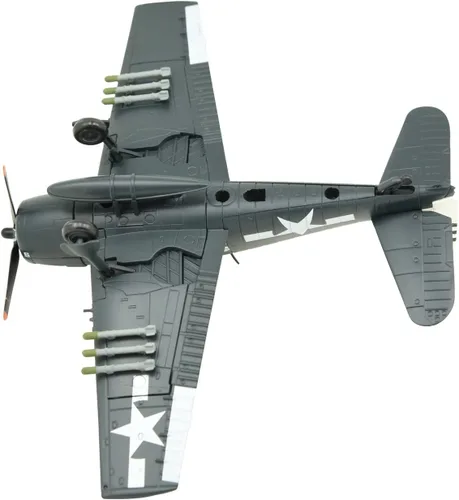 Vista 3 de TANG DYNASTY 1:72 F6F Hellcat Metal Fighter modelo de avión de ataque, Marina de los Estados Unidos, Segunda Guerra Mundial 1945, modelo de avión