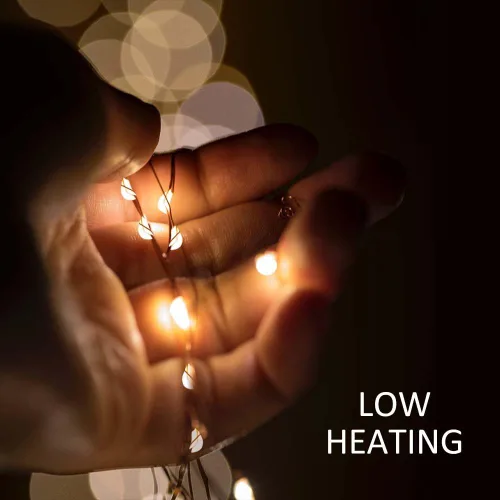 Vista 7 de Paquete de 3 luces LED recargables de 10 pies, 30 luces LED, 4 modos de iluminación estrellada de Navidad de alambre de cobre, impermeable, micro