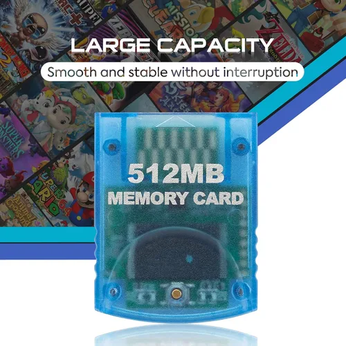 Vista 4 de Suncala Tarjeta de memoria compatible con Gamecube y Wii Console tarjeta de memoria de 512 MB para Nintendo Gamecube