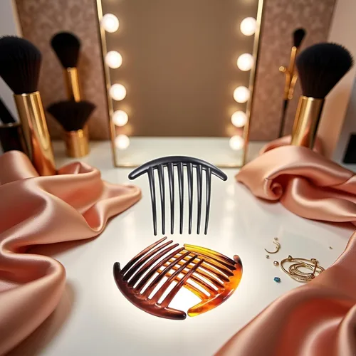 Vista 6 de 3 peines de 7 dientes, pinza de plástico para el cabello, peines laterales para el cabello, accesorio para el cabello para mujeres y niñas