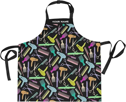 Vista 15 de Delantal unisex personalizado para peluqueros – bata ajustable para estilista – Regalos personalizados