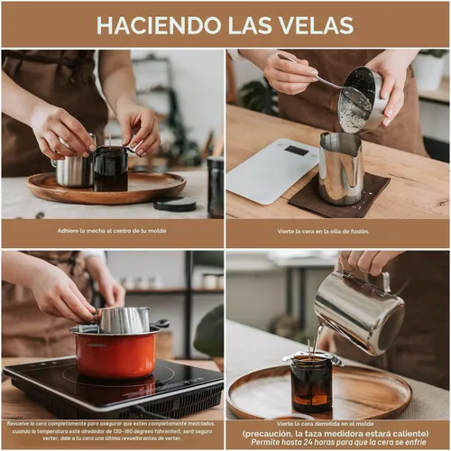 Vista 4 de Bolsa de 5 Libras de Cera de Soya para Hacer Velas DIY, Suministros Naturales para Hacer Cera - Copos de Cera de Soya