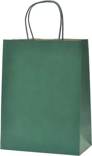 Vista 10 de Nexmint Bolsas de papel kraft de 8 x 10.5 pulgadas, bolsas de regalo con asa para cumpleaños, vacaciones, regalos, recuerdos de fiesta, venta al por