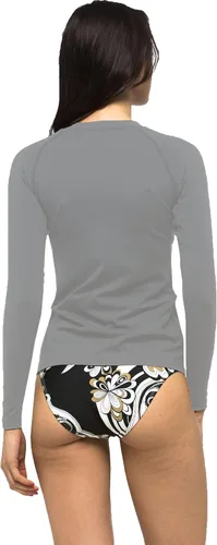 Vista 2 de Traje de baño de manga larga con protección UPF 50+ para mujer (RGT), Negro