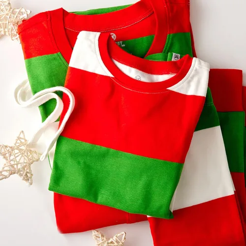 Vista 4 de HonestBaby - Pijama familiar navideña de algodón orgánico