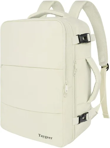 Vista 41 de Taygeer - Mochila de viaje para mujeres, mochila de cabina con puerto de carga USB y bolsa para zapatos, mochila TSA para laptop de 15.6 pulgadas