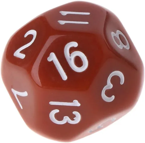 Vista 3 de 10 dados poliédricos D16 de 16 caras para juegos de mesa