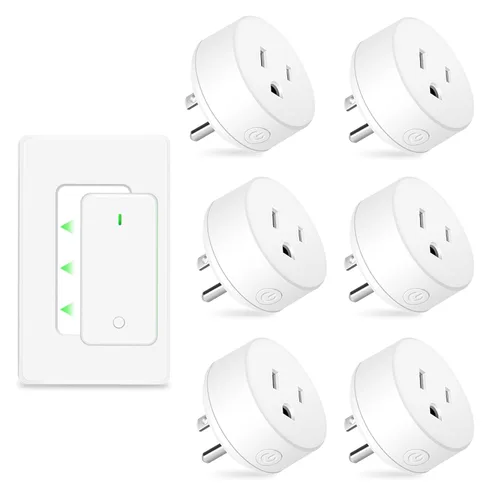 Vista 33 de NineLeaf - Enchufe de salida de control remoto, interruptor de luz de encendido y apagado inalámbrico desmontable 500FT Light Plug Decorator