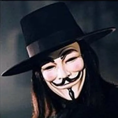 Vista 9 de Junyulim Anonymous Vendetta Hacker Mask Guy Fawkes Game Master Mask For Halloween Cosplay