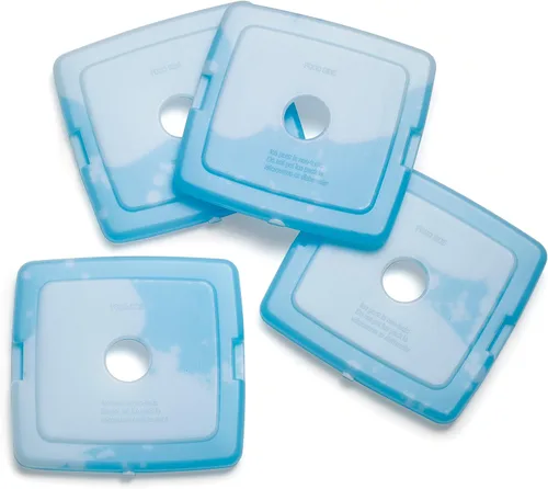Vista 5 de Cool Coolers de Fit & Fresh XL Slim Ice Packs (paquete de 4) y paquetes de hielo delgados (paquete de 4), paquetes de hielo reutilizables