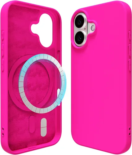 Vista 164 de oakxco Funda de silicona para iPhone 12 Pro Max, magnética, compatible con carga inalámbrica Magsafe, cubierta protectora de goma suave y delgada