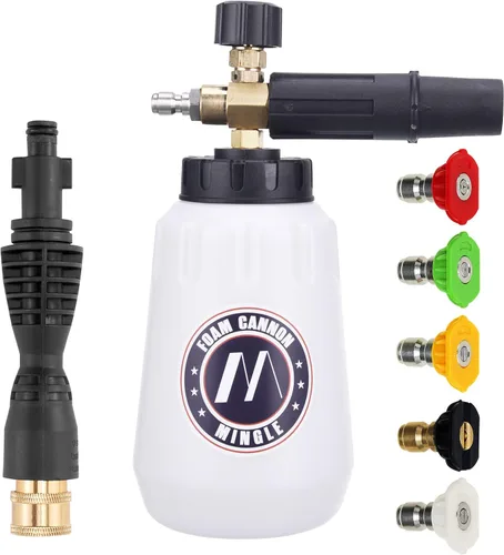 Vista 8 de M MINGLE Cañón de espuma, compatible con Karcher K2-K7, 5 puntas