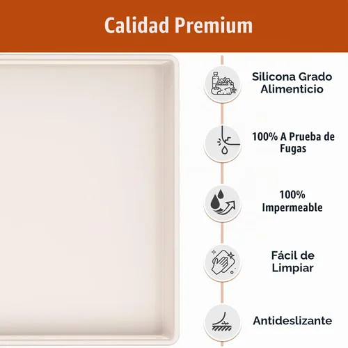 Vista 2 de Alfombrilla de silicona extra gruesa de 19 x 12 pulgadas impermeable