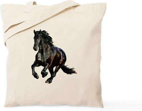Vista 25 de CafePress Id Rather Be Riding! Bolsa de mano de caballo Bolsa de lona natural, bolsa de compras de tela, Caqui