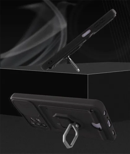Vista 6 de Funda cruzada compatible con Samsung Galaxy A11, funda de teléfono con correa y soporte para tarjetas, anillo magnético con soporte