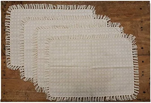 Vista 20 de Juego de 6 servilletas, verde botella tejidas con flecos, servilletas 100% algodón, tamaño 20x20 pulgadas, adecuadas para cenas formales, comidas