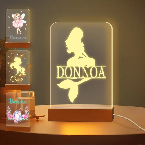 Vista 8 de Luz nocturna con foto personalizada, lámpara LED con nombre de corazón, lámpara acrílica personalizada con imagen, regalo para su novia, amante