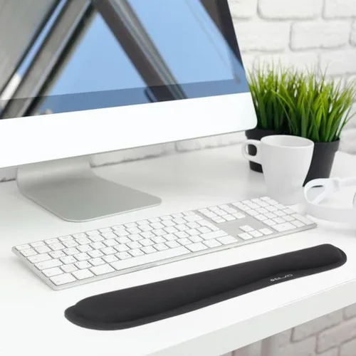 Vista 6 de ELZO Almohadilla de Soporte para Reposamuñecas de Teclado con Acolchado de Espuma Viscoelástica Gruesa de Alta Densidad 65D, Diseño Ergonómico
