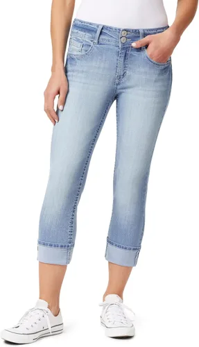 Vista 21 de WallFlower Vaqueros Luscious Curvy de 23.5” de cintura media para mujer, jeans de mezclilla Insta Stretch para juniors Albahaca
