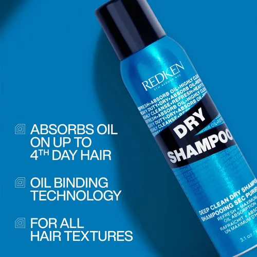 Vista 2 de Redken Champú seco de limpieza profunda para todo tipo de cabello, para cabello oscuro o claro, refresca y absorbe instantáneamente el aceite entre