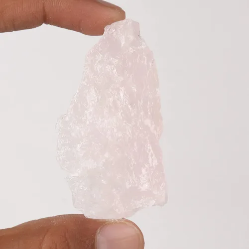 Vista 3 de GEMHUB Piedra preciosa de cuarzo rosa rosa rosa sin calentar de 111.45 quilates con certificado sin cortar