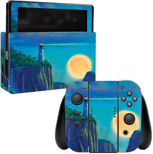 Vista 10 de MightySkins Skin compatible con Nintendo Switch – Delfines nariz de botella Funda protectora de vinilo duradera y única Fácil de aplicar, quitar
