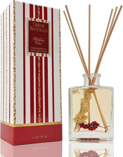 Vista 13 de Urban Naturals Balsam Forest - Juego de aceites difusores de varillas – Abeto Fraser, hoja perenne, pino, cedro leñoso y sándalo – Botella de vidrio