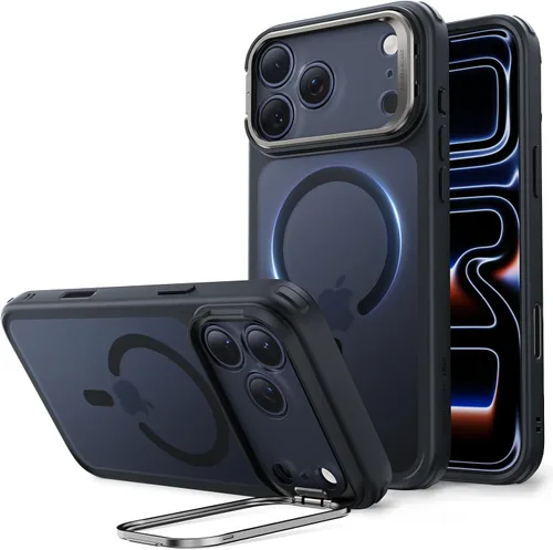 Vista 37 de ESR Funda para iPhone Air con soporte de almacenamiento, compatible con MagSafe, protección contra caídas de grado militar, funda magnética