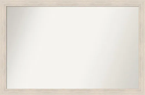 Vista 15 de Amanti Art Espejo personalizado, espejo de baño estrecho Alexandria White Wash, espejo de pared o espejo de tocador de baño sobre el fregadero