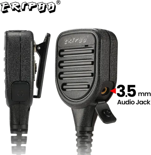 Vista 3 de Altavoz de micrófono de hombro compatible con Motorola XPR 3000 3000e 3300 3300e 3500e 3500e impermeable IP56 Micrófono de altavoz de radio