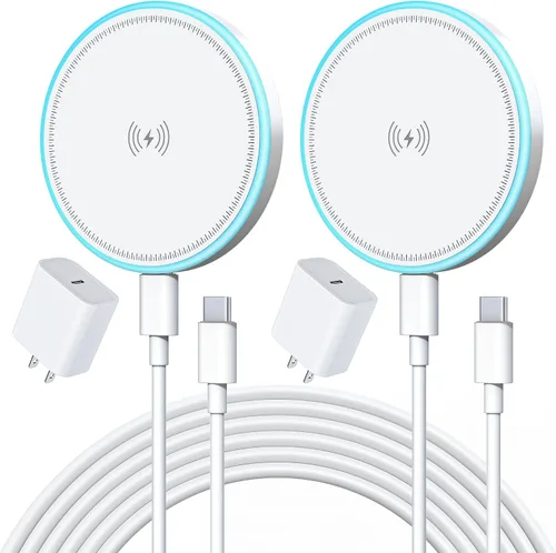Vista 8 de Cargador para iPhone, paquete de 2 bloques de carga rápida USB C de 20 W con 2 cables USB-C a C de 6 pies para iPhone 17 16 15 Plus/Pro/Pro Max/iPad