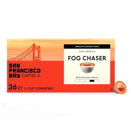 Vista 41 de SF Bay Coffee Organic Rainforest Blend, 12 unidades, Cápsulas de café compostables, tostado medio, compatible con K Cup incluyendo Keurig